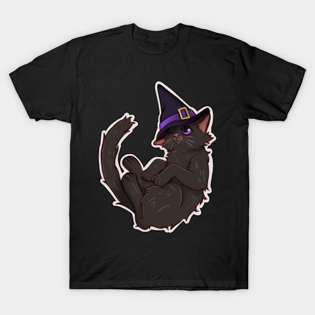 Halloween Cats - Witchy Kitty T-Shirt by GAPS